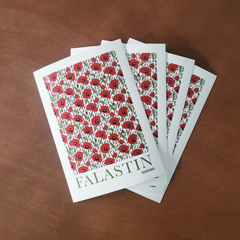 4 x Falastin postkort